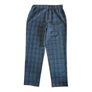 Wilfred Pull On Glen Plaid Trouser Pant Gray